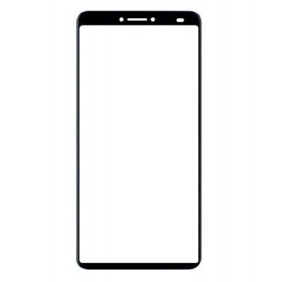 Replacement Front Glass For Comio X1 Note Black By - Maxbhi Com