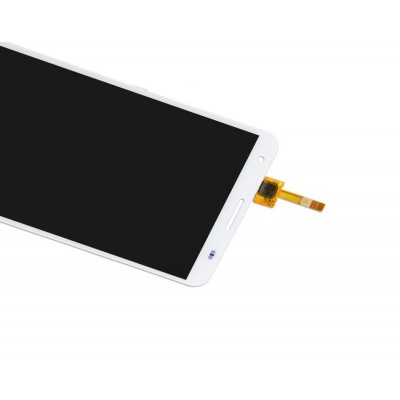 Lcd With Touch Screen For Huawei Honor 3x G750 White By - Maxbhi Com