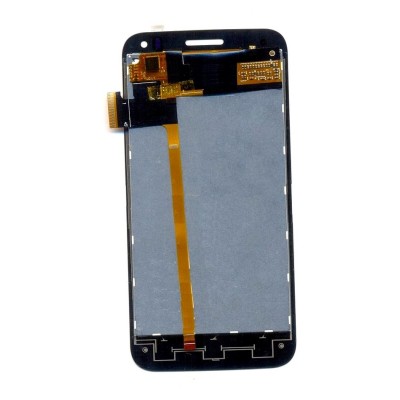Lcd With Touch Screen For Intex Aqua Curve Mini Black By - Maxbhi Com