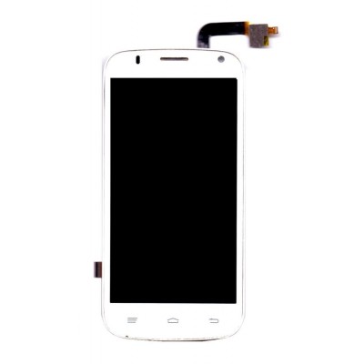 Lcd With Touch Screen For Intex Aqua I5 Octa White By - Maxbhi Com