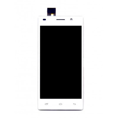 Lcd With Touch Screen For Intex Aqua Power Plus White By - Maxbhi Com