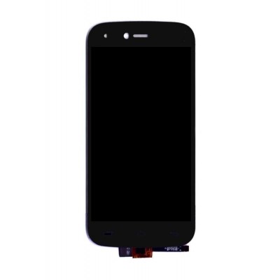 Lcd With Touch Screen For Intex Aqua Slice Black By - Maxbhi Com