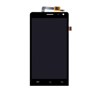 Lcd With Touch Screen For Lava Iris Fuel 60 Black By - Maxbhi Com