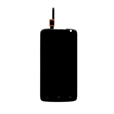 Lcd With Touch Screen For Lenovo S820 Black By - Maxbhi Com