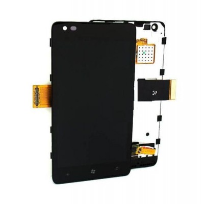Lcd With Touch Screen For Nokia Lumia 900 Black By - Maxbhi Com