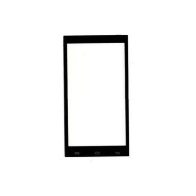 Replacement Front Glass For Micromax Canvas Fire 3 Q375 Black By - Maxbhi Com