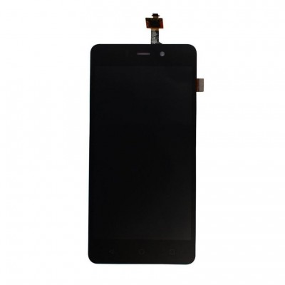 Lcd With Touch Screen For Lyf Wind 6 Black By - Maxbhi Com