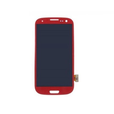 Lcd With Touch Screen For Samsung Galaxy S3 Red By - Maxbhi Com