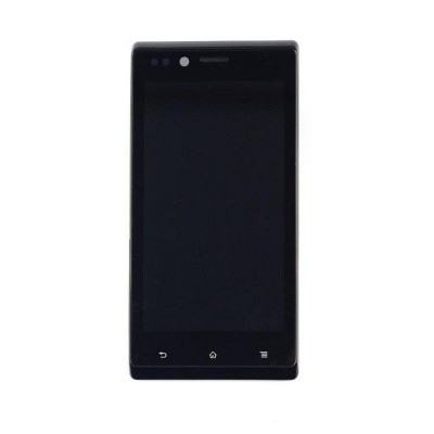 Lcd With Touch Screen For Sony Xperia J St26i Black By - Maxbhi Com