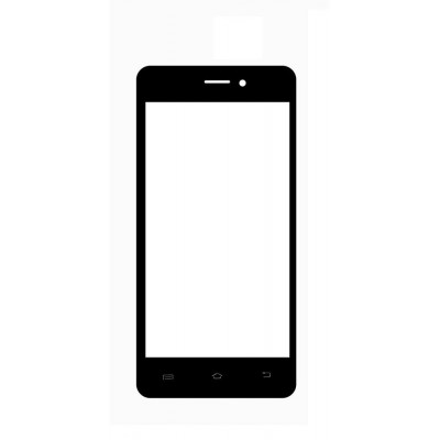 Replacement Front Glass For Vivo Y18y18l Black By - Maxbhi Com