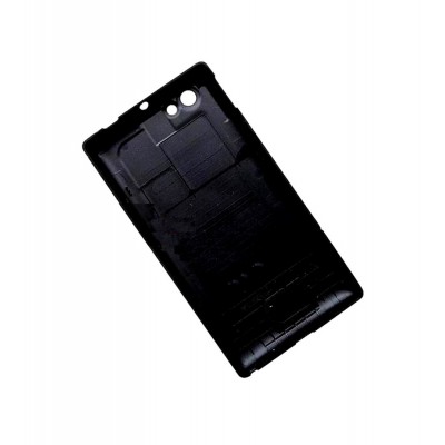 Back Panel Cover For Sony Xperia Miro St23a Black - Maxbhi Com