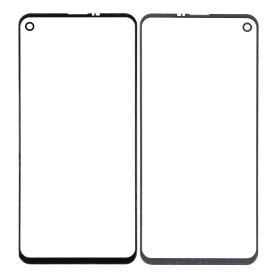 Replacement Front Glass For Samsung Galaxy A8s Black By - Maxbhi Com