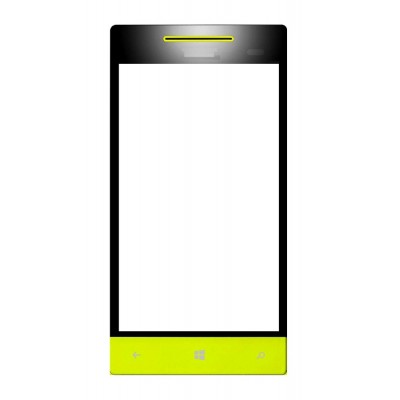 Touch Screen Digitizer For Htc Windows Phone 8s Yellow By - Maxbhi Com