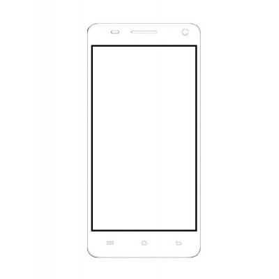 Replacement Front Glass For Bq Aquaris 5 7 White By - Maxbhi Com