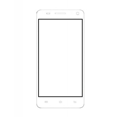 Replacement Front Glass For Bq Aquaris 5 7 White By - Maxbhi Com