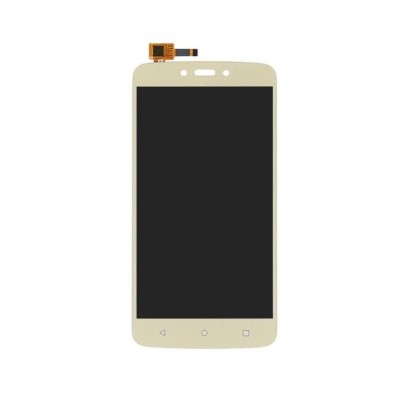 Lcd With Touch Screen For Moto C Plus Gold By - Maxbhi Com