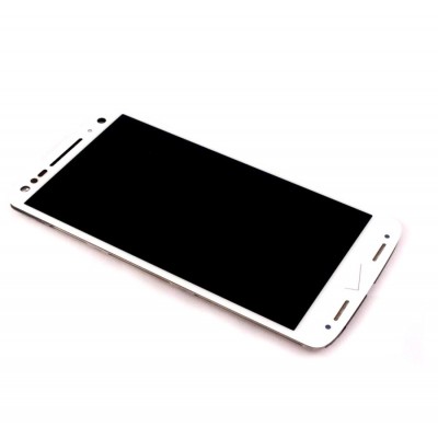 Lcd With Touch Screen For Motorola Moto X Force White By - Maxbhi Com