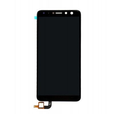 Lcd With Touch Screen For Wiko View Prime Black By - Maxbhi Com