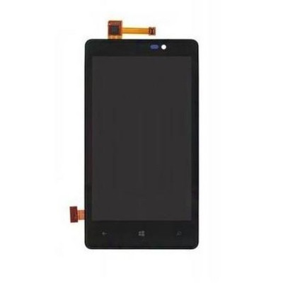 Lcd With Touch Screen For Nokia Lumia 820 Black By - Maxbhi Com
