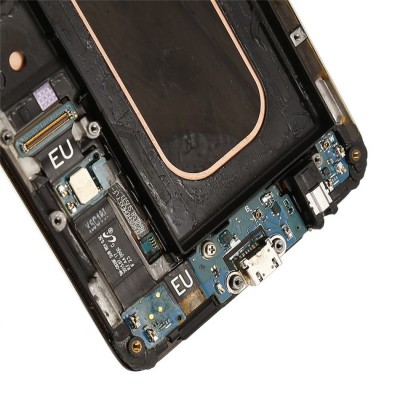 Lcd With Touch Screen For Samsung Galaxy S6 Edge Plus Silver By - Maxbhi Com