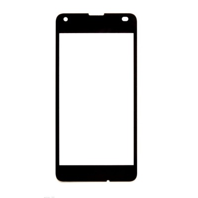 Replacement Front Glass For Microsoft Lumia 550 Black By - Maxbhi Com
