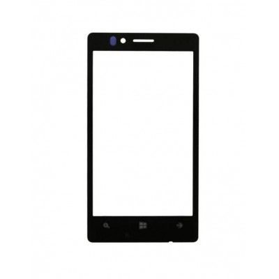 Replacement Front Glass For Nokia Lumia 925 Black By - Maxbhi Com