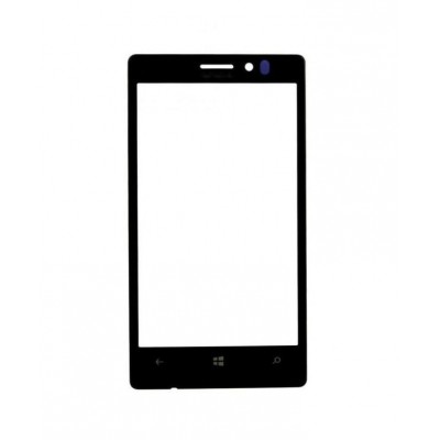 Replacement Front Glass For Nokia Lumia 925 Black By - Maxbhi Com