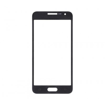 Replacement Front Glass For Samsung Galaxy A3 Sma300f Black By - Maxbhi Com
