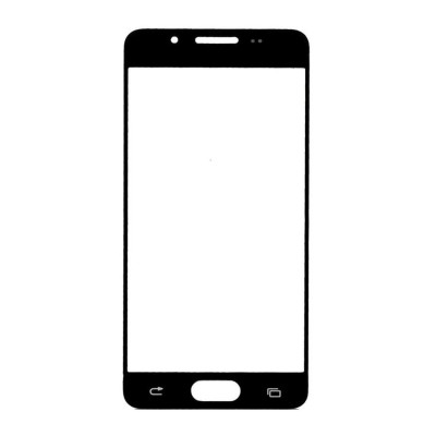 Replacement Front Glass For Samsung Galaxy A9 2016 Black By - Maxbhi Com