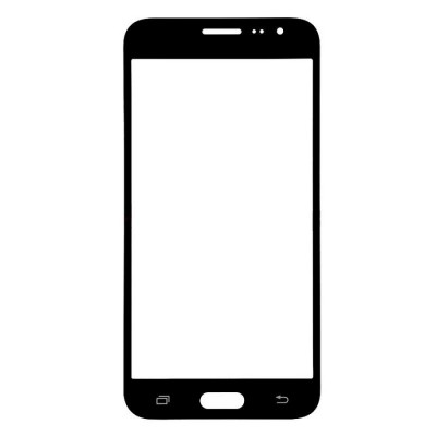 Replacement Front Glass For Samsung Galaxy J3 2016 Black By - Maxbhi Com