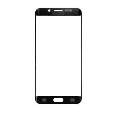 Replacement Front Glass For Samsung Galaxy S6 Edge Plus Black By - Maxbhi Com