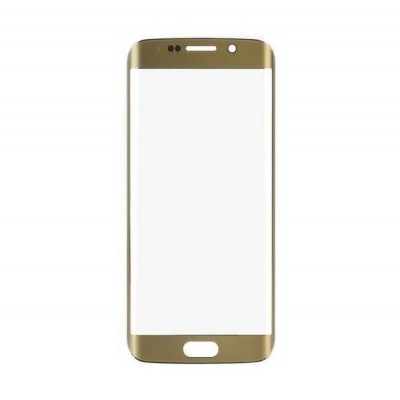 Replacement Front Glass For Samsung Galaxy S6 Edge Plus Gold By - Maxbhi Com