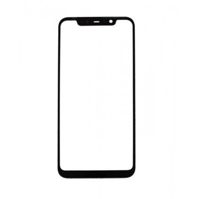 Replacement Front Glass For Xiaomi Mi 8 Black By - Maxbhi Com