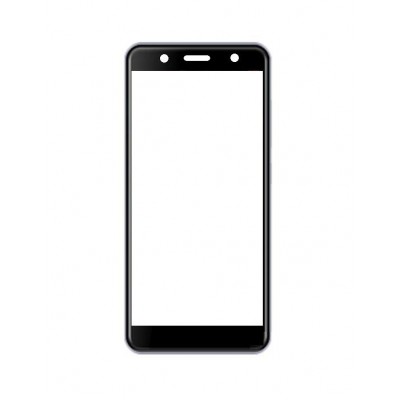 Replacement Front Glass For Yezz Max 1 Black By - Maxbhi Com
