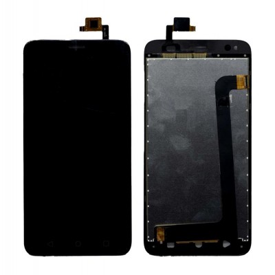 Lcd With Touch Screen For Intex Lions 6 Black By - Maxbhi Com