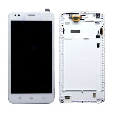Lcd With Touch Screen For Intex Lions 6 White By - Maxbhi Com