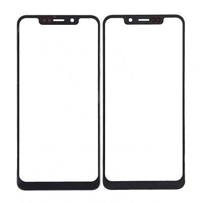Replacement Front Glass For Motorola One P30 Play Black By - Maxbhi Com