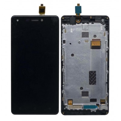 Lcd With Touch Screen For Intex Indie 5 Black By - Maxbhi Com
