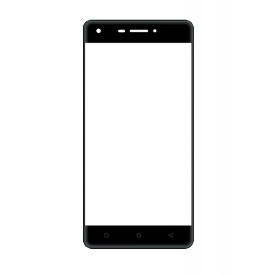 Replacement Front Glass For Intex Indie 5 Black By - Maxbhi Com
