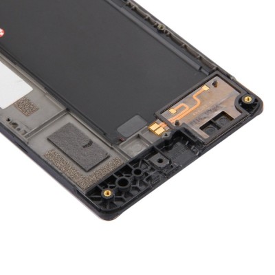 Lcd With Touch Screen For Nokia Lumia 735 Lte Rm1039 Black By - Maxbhi Com
