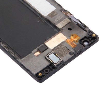 Lcd With Touch Screen For Nokia Lumia 735 Lte Rm1039 Black By - Maxbhi Com