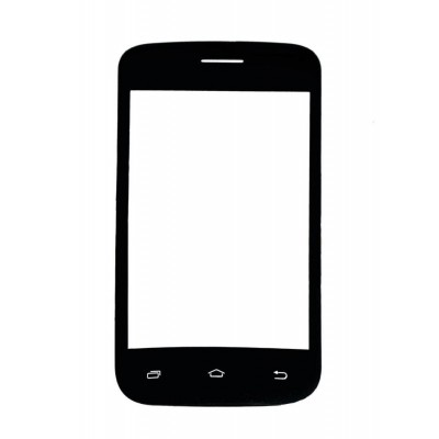 Replacement Front Glass For Micromax X989 Black By - Maxbhi Com