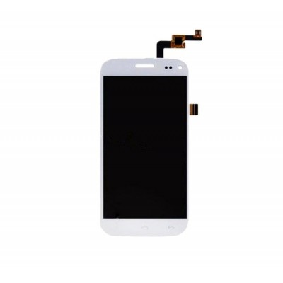 Lcd With Touch Screen For Micromax Canvas Turbo Mini A200 White By - Maxbhi Com