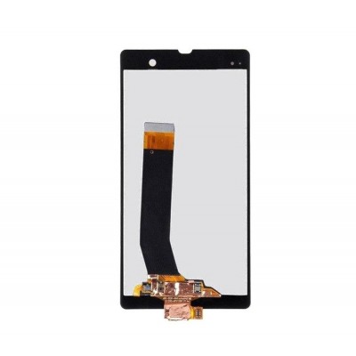 Lcd With Touch Screen For Sony Xperia Z Lt36 White By - Maxbhi Com