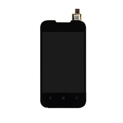Lcd With Touch Screen For Lenovo A66 White By - Maxbhi Com