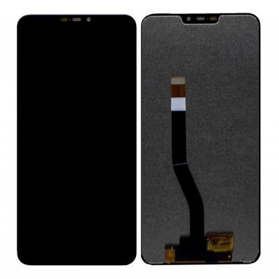 Lcd With Touch Screen For Lava Z92 Black By - Maxbhi Com