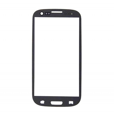 Replacement Front Glass For Samsung Galaxy S3 Black By - Maxbhi Com