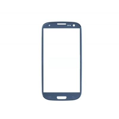 Replacement Front Glass For Samsung Galaxy S3 Blue By - Maxbhi Com