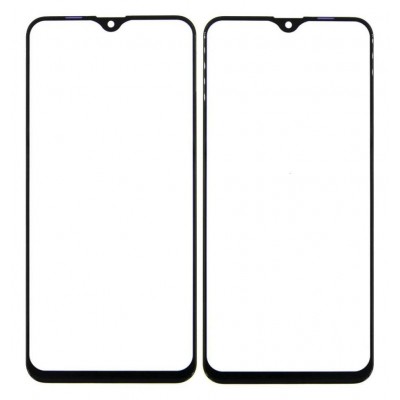 Replacement Front Glass For Samsung Galaxy M20 Black By - Maxbhi Com