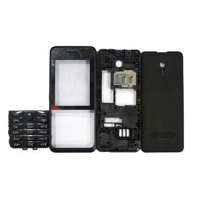 Full Body Housing For Nokia 301 Black - Maxbhi Com